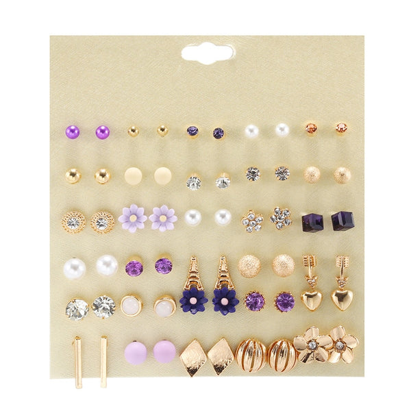 Mixed Sets Stud Earrings