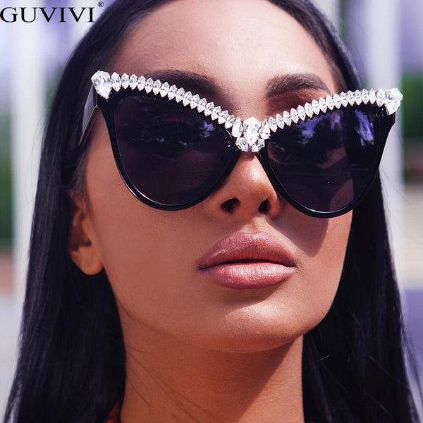 Rhinestone Cat Eye Sunglasses