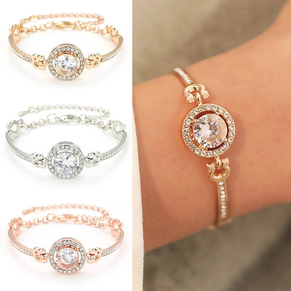 Personality Noble Rhinestone Charm Bracelets