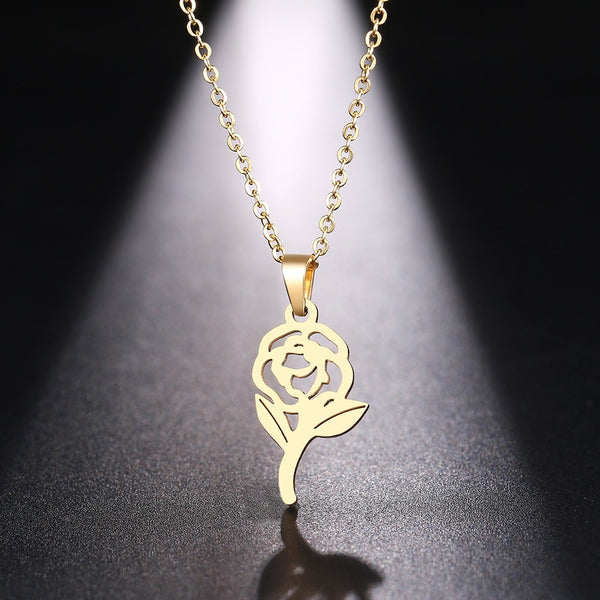 Rose Flower Necklace