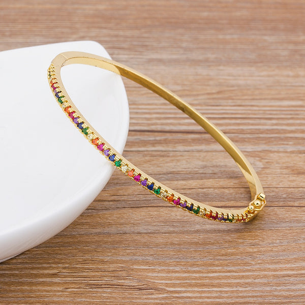 High Quality Charm Rainbow Bangles