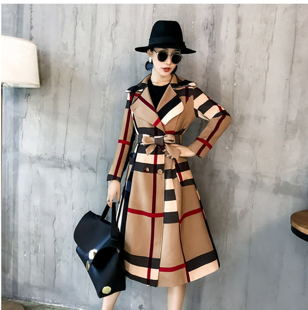 Thickened Plaid Coat