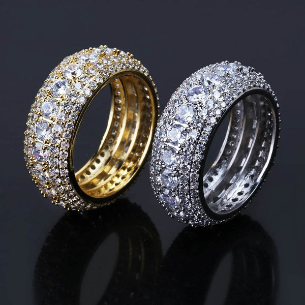 Five Rows CZ Stone Ring