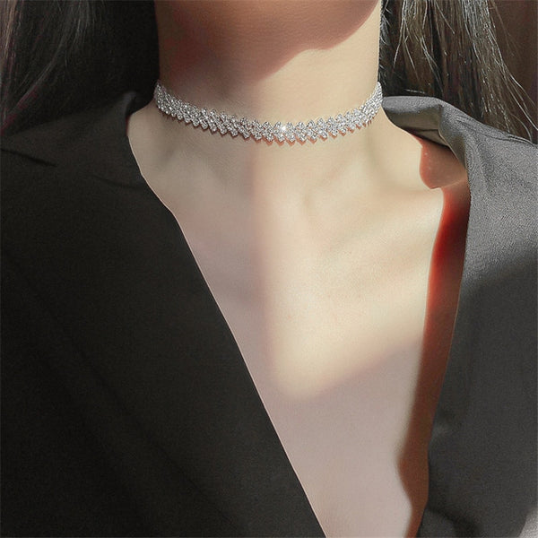 Full Rhinestone Choker Necklaces