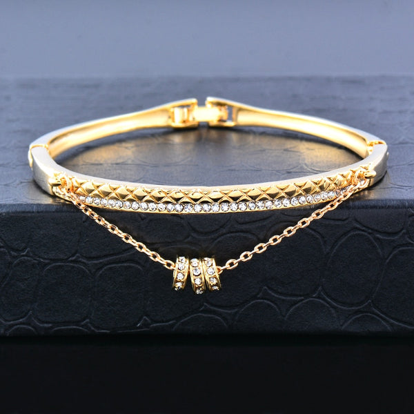 Bangle Cuff Crystal Pendant Bracelets