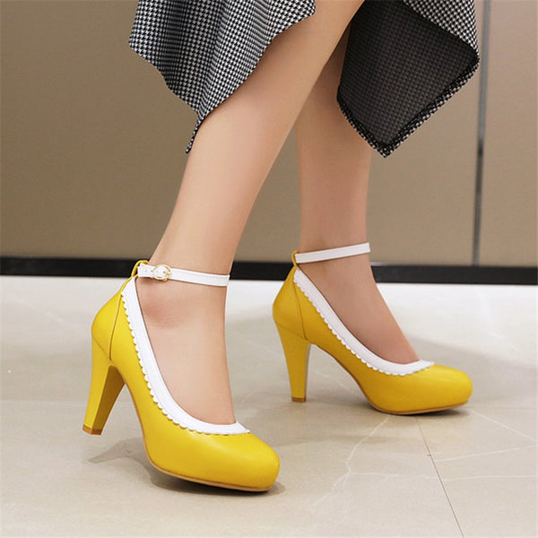 High Heel Strappy Pump Shoes