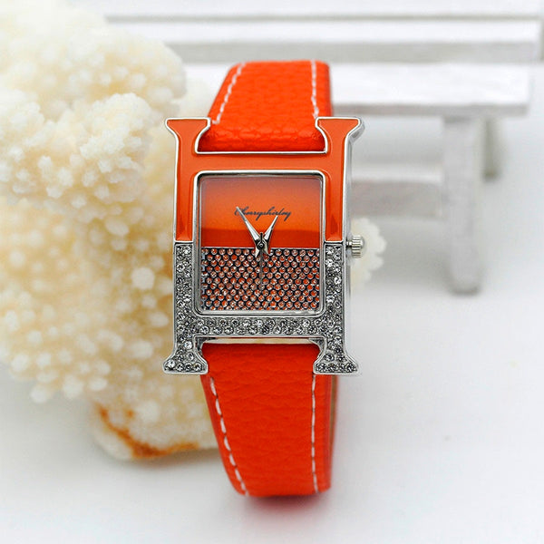 Casual Square Stone Stylish WristWatch