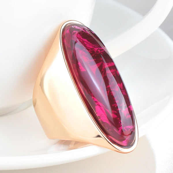 Colorful Big Stone Ring