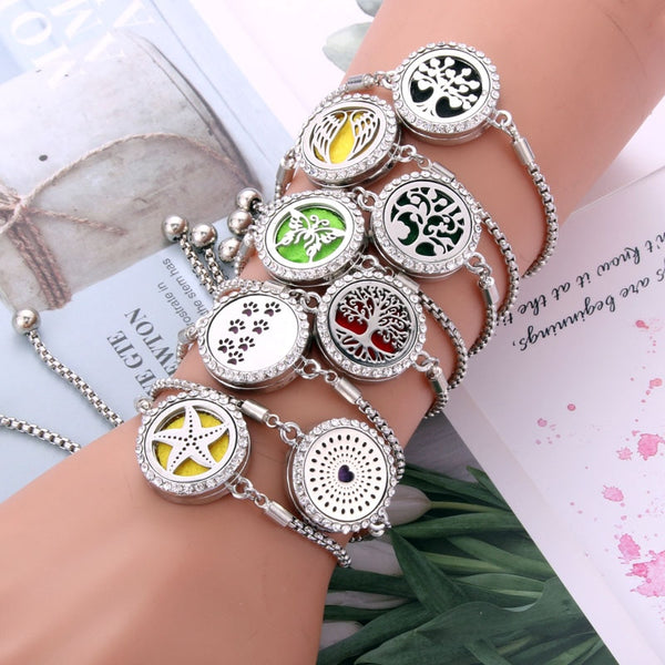 Aromatherapy Adjustable Diffuser Perfume Locket Bracelets