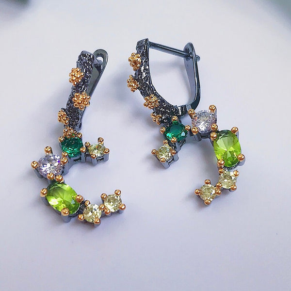 Top Quality Green Tone Color Earrings