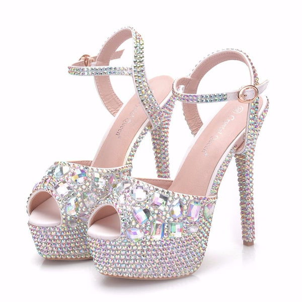 Diamond Peak Toe Stiletto Pumps