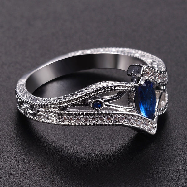 Navy Blue Gemstone Finger Rings