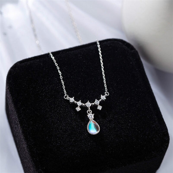 Water Drop Moonstone Necklace