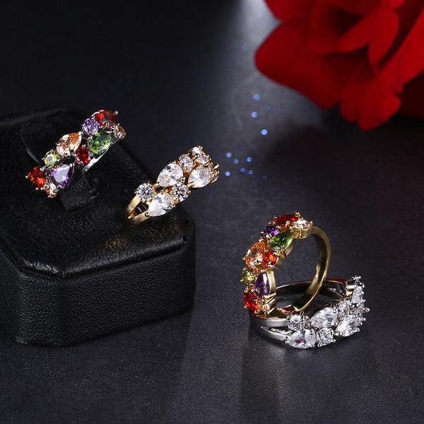 Multi Color Fashion Rings