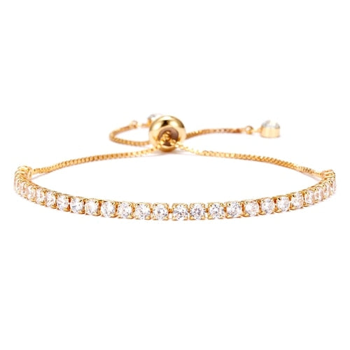 CZ Adjustable Tennis Bracelet