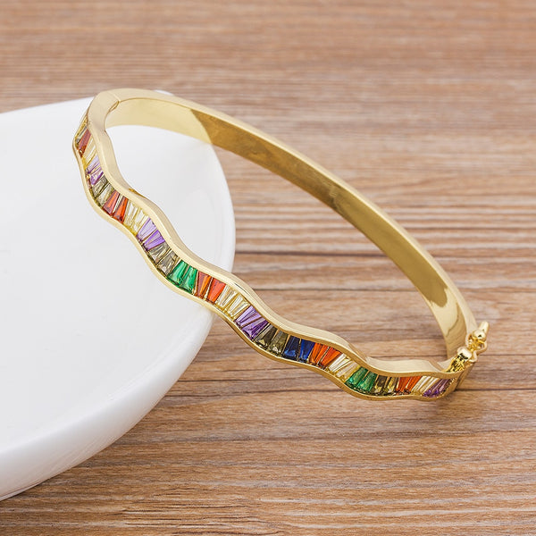 Luxury Multi Color Crystal Bangle Bracelet