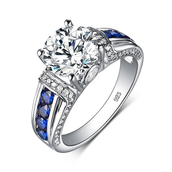 Elegant Stones Round Cut Ring