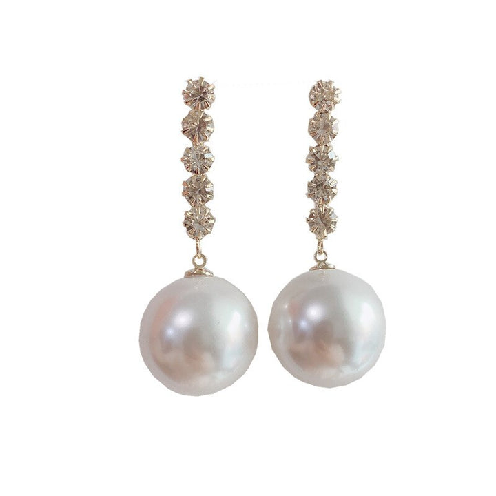 Big Pearl Dangle Earrings