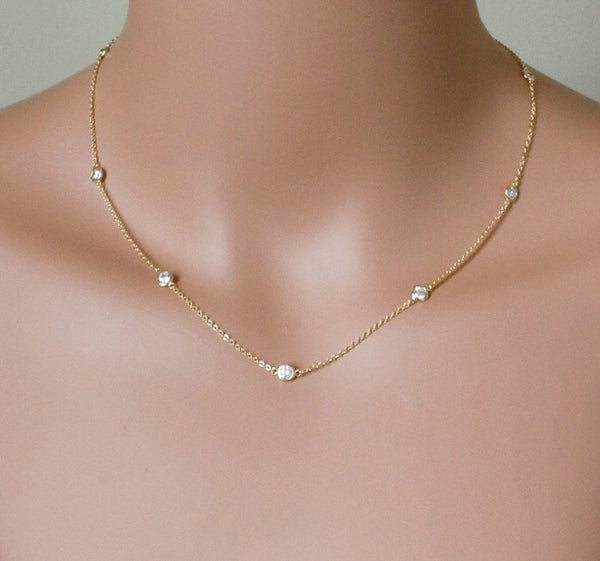 Authentic SS CZ Cute Necklace