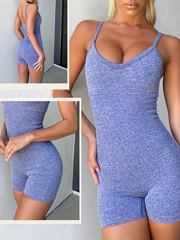 Seamless Yoga Short Bodysuit